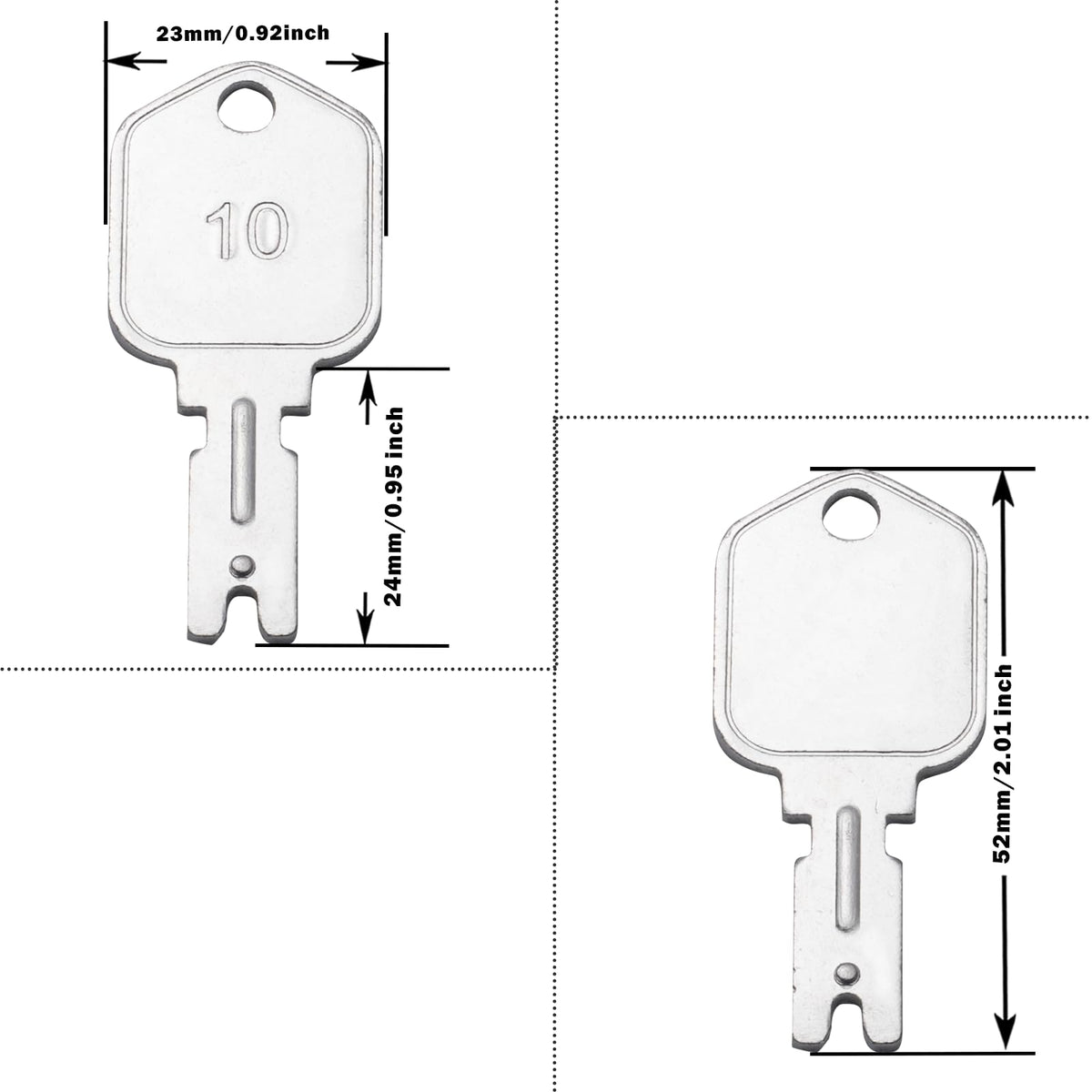 WAH LIN PARTS key ring included keeps spare keys organized during daily maintenance.