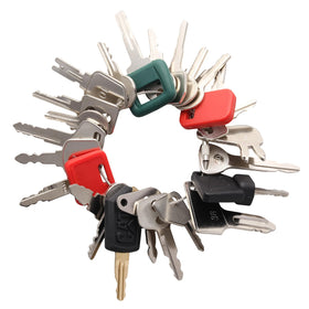 WAH YUE HING 24-key master set outdoors on table, ideal for on-site key management.