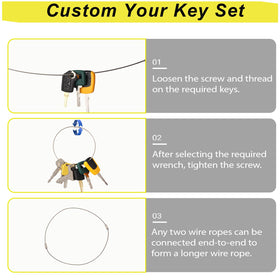 WAH YUE HING portable organizer keeps keys organized for fast workflow.