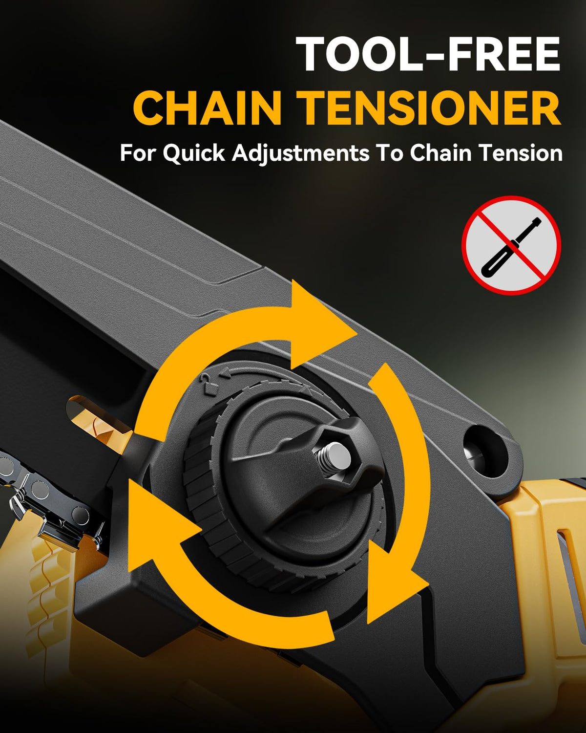 Waitiey mini chainsaw auto-oiler ensures steady lubrication