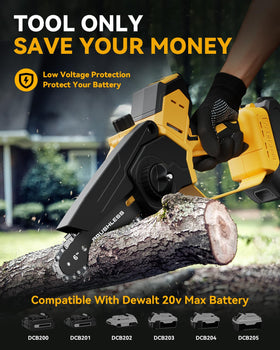 Waitiey mini chainsaw with brushless motor delivers smooth power