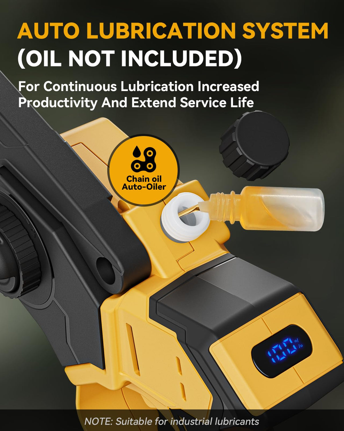 Waitiey mini chainsaw tool-free chain tensioner simplifies maintenance