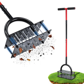 Wakuka lawn aerator 16-spikes assembly for quick setup and efficient aeration.
