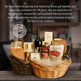 Wald Imports versatile wicker basket for crafts, gardening, or gifting.