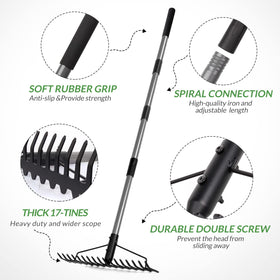 Walensee 17-tine head designed for precise soil leveling