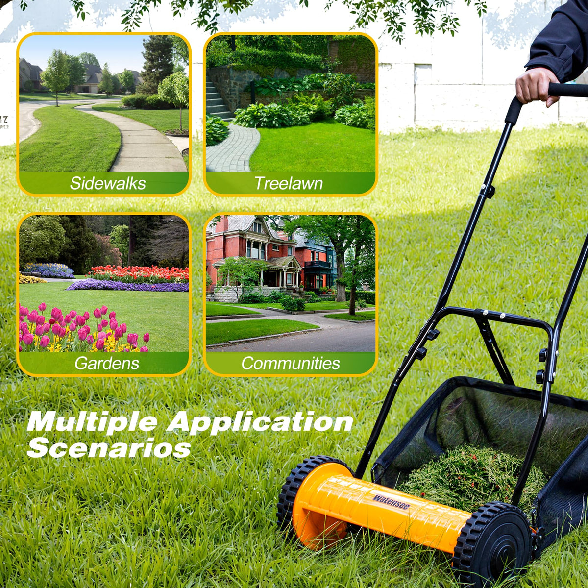 Walensee 8.5-inch drive wheels improve maneuverability on uneven terrain.