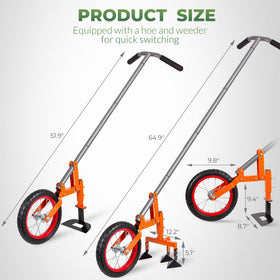 Walensee adjustable handle length enables comfortable, upright gardening.