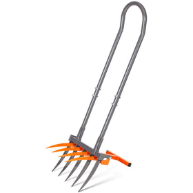 Walensee broad fork with 9 tines for deep soil loosening and aeration.