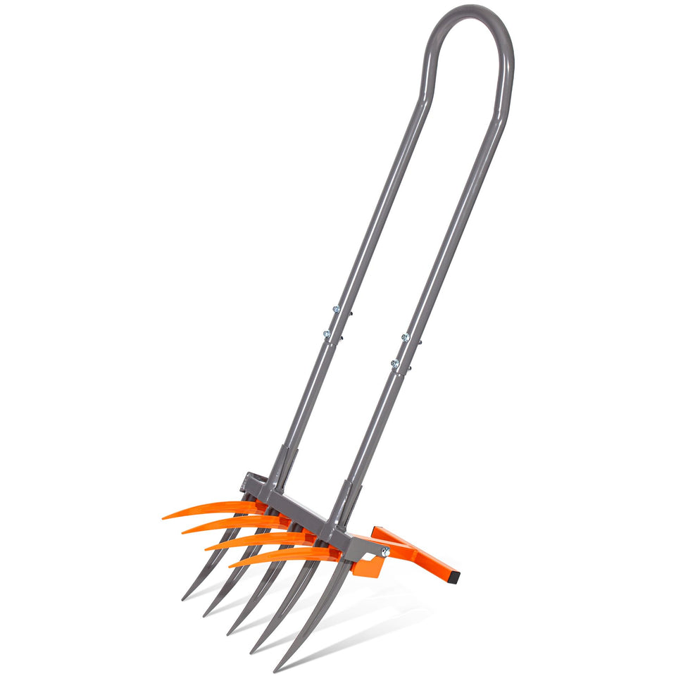 Walensee broad fork with 9 tines for deep soil loosening and aeration.