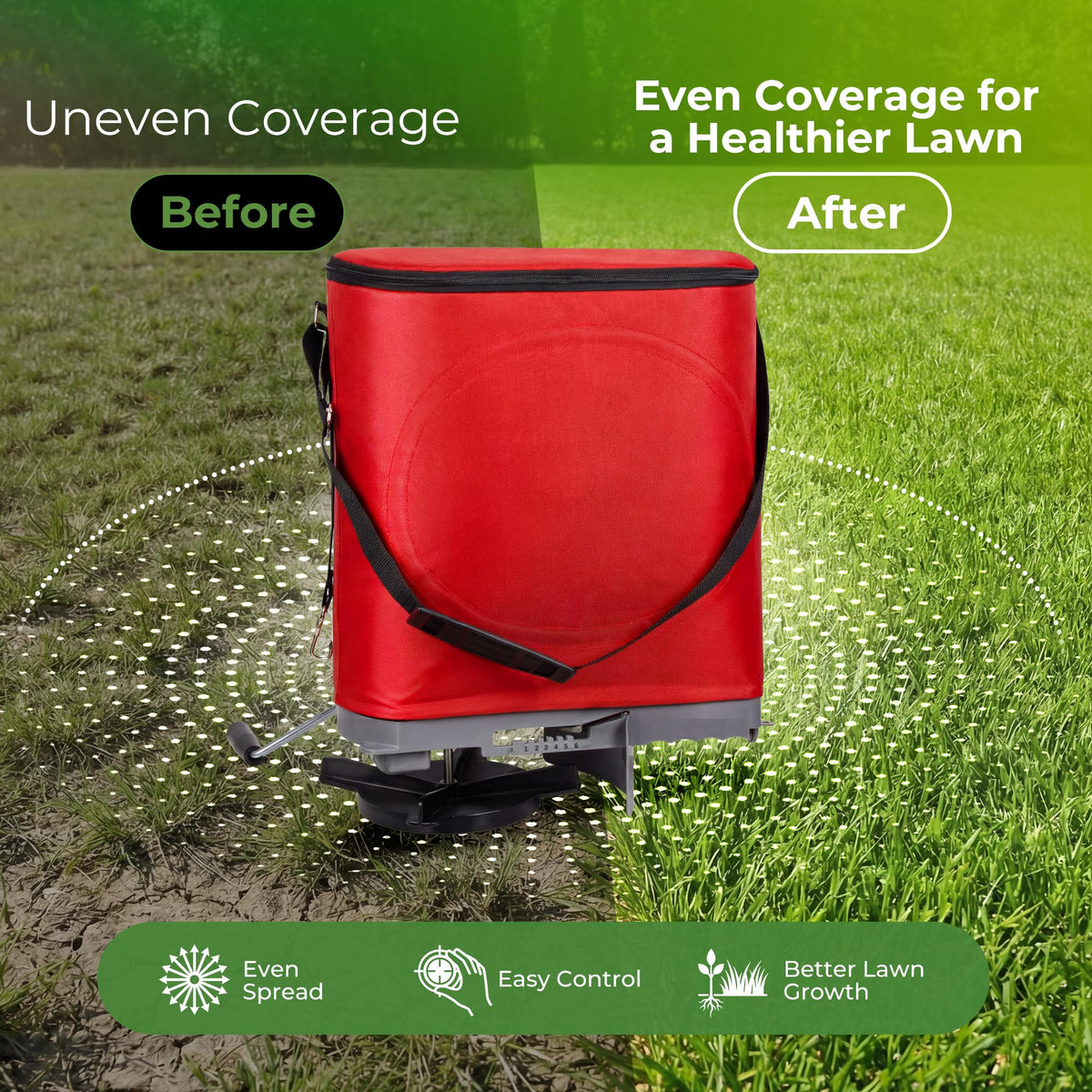 Walensee compact design suited for small lawns and tight spaces.