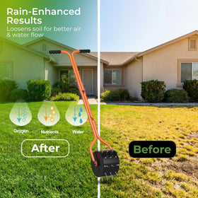 Walensee easy-to-push aerator enhances routine lawn maintenance.