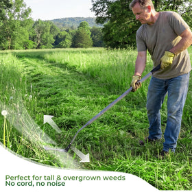 Walensee extended 48-inch length enables less bending during weed and grass trimming.