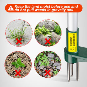 Walensee weed puller removes stubborn weeds like dandelions effectively.