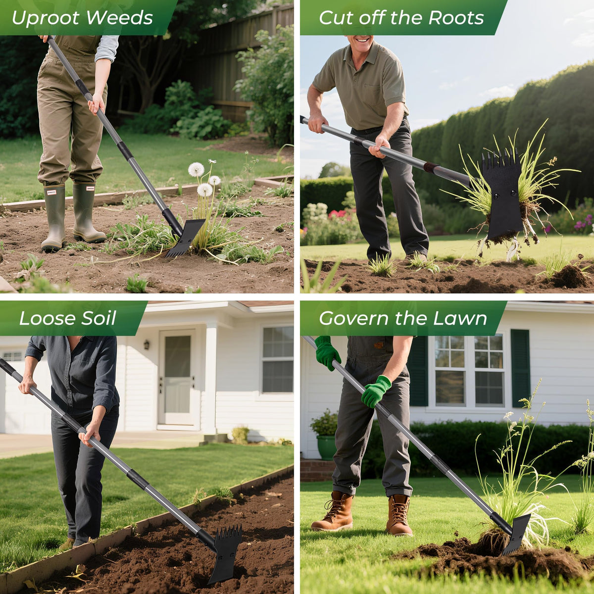 Walensee Garden Weeder Tool presents a 28mm handle for a solid grip.