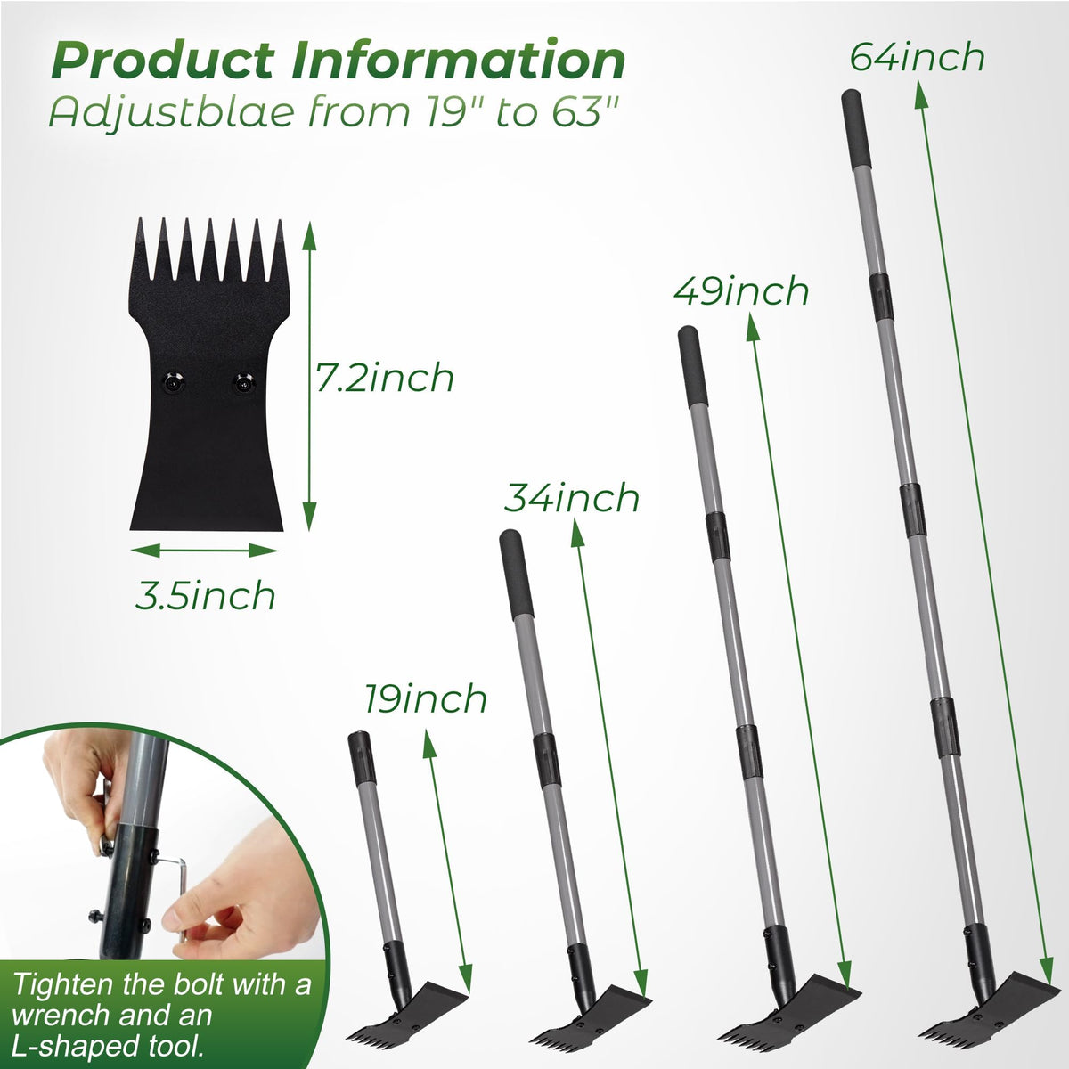 Walensee Garden Weeder Tool with rust-resistant coating for easy cleanup.