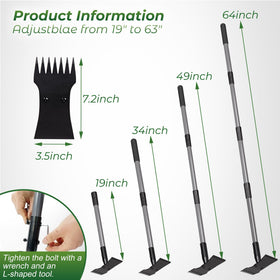 Walensee Garden Weeder Tool with rust-resistant coating for easy cleanup.
