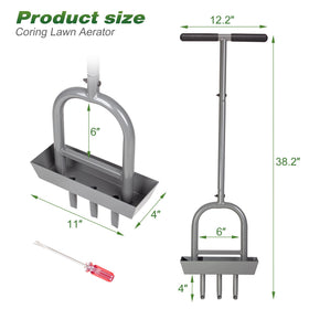 Walensee soil-core storage tray keeps plugs organized during aeration.