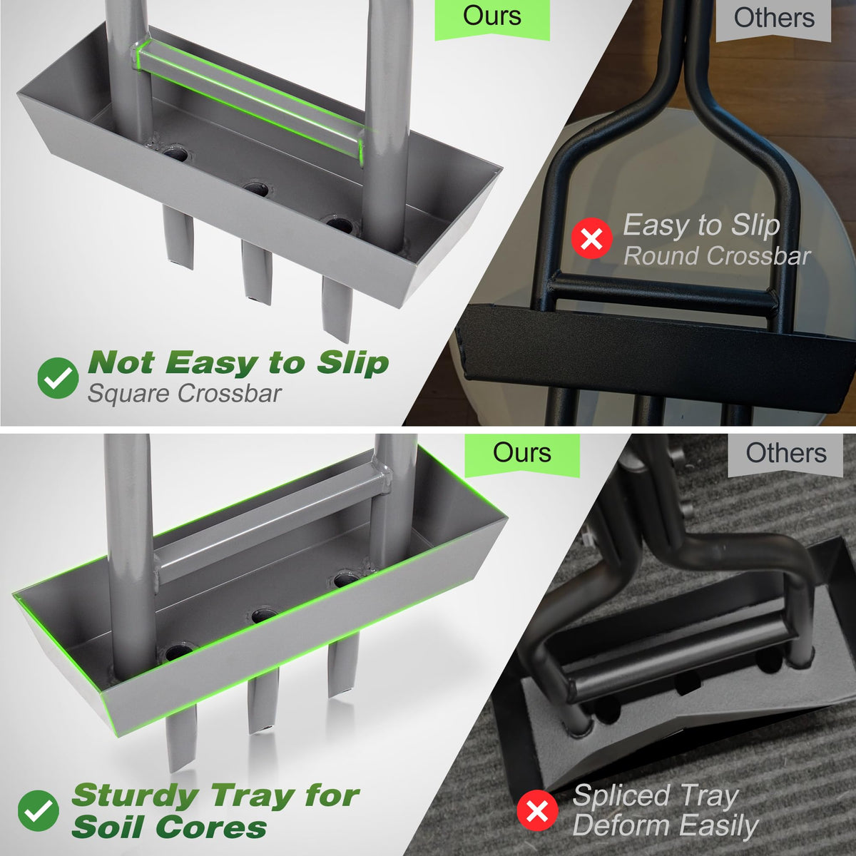 Walensee aerator loosens compact soil for better water and air movement.