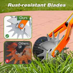 Walensee lawn edger universal use for garden, sidewalks, driveways, landscaping.