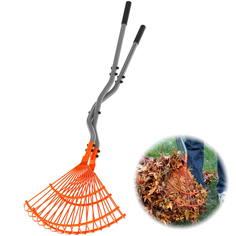 Walensee leaf grabber rake claw in action, boosting leaf pickup efficiency