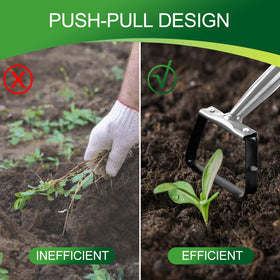 Walensee multi-purpose tool for weeding, loosening soil, and seeding