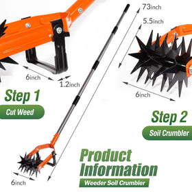 Walensee manganese steel weeding knife for precision weed removal