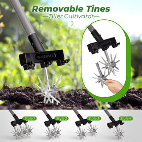 Walensee adjustable handle eases bending for improved reach.