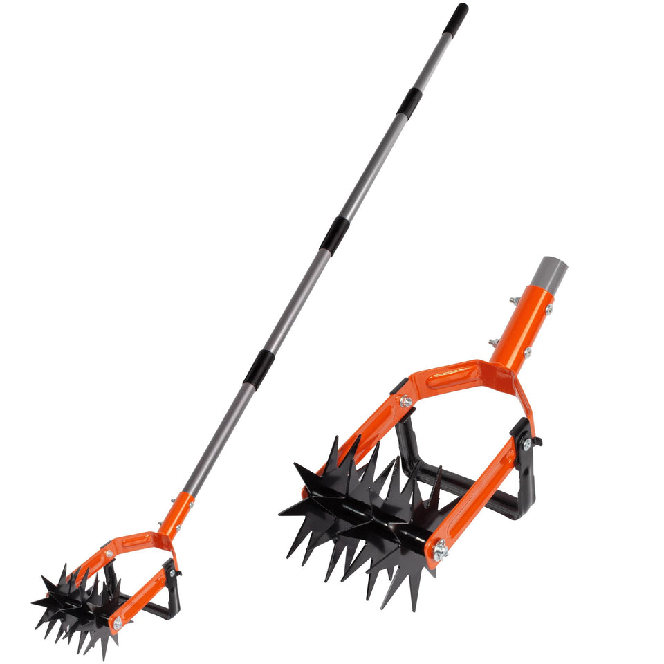 Walensee rotary cultivator with star wheels for soil aeration and breaking ground