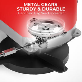 Walensee seed spreader rear baffle reducing spill during use.
