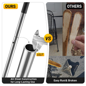 Walensee durable steel construction stands up to heavy-duty outdoor work.