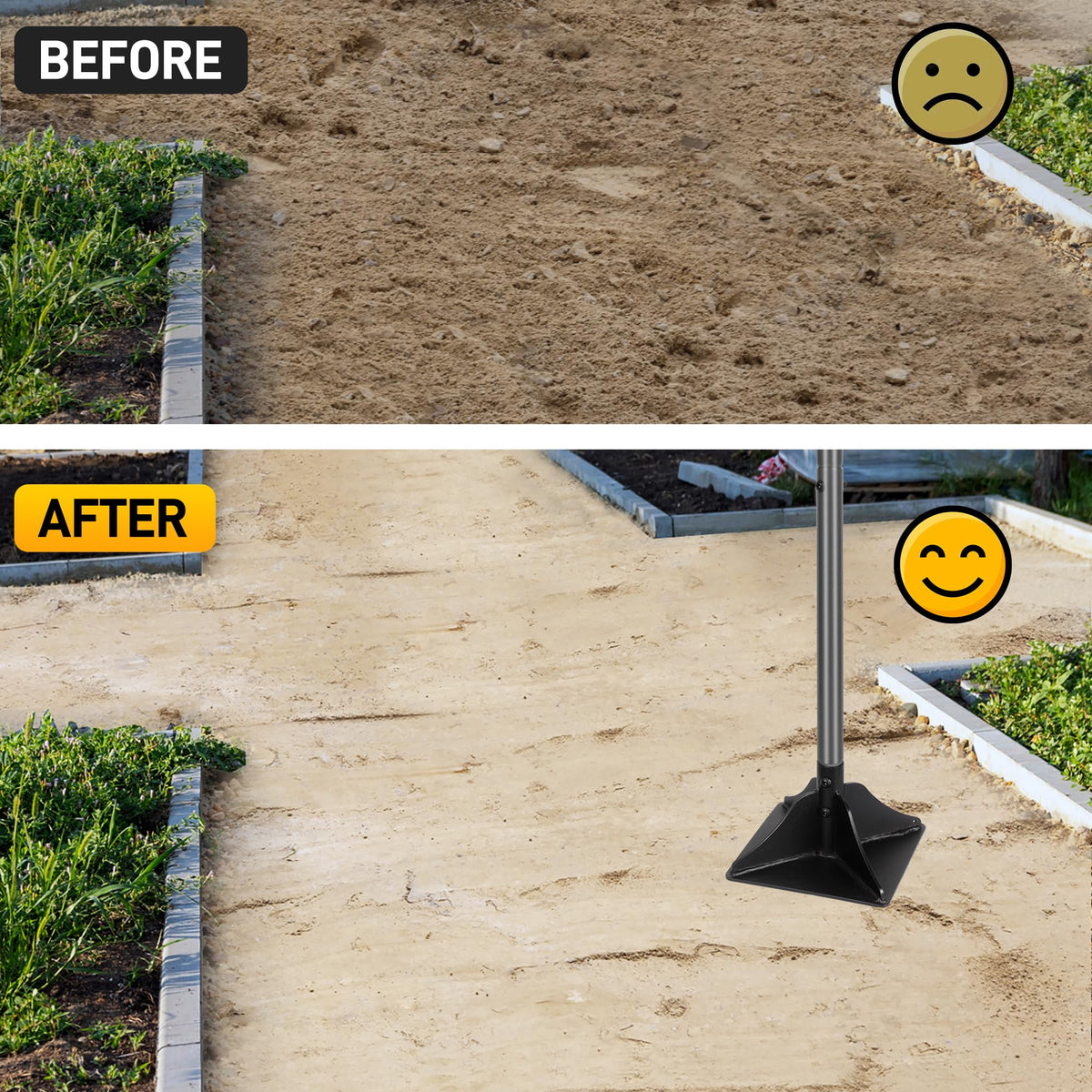 Walensee quick-assembly tamper installs securely with a tightening screw.