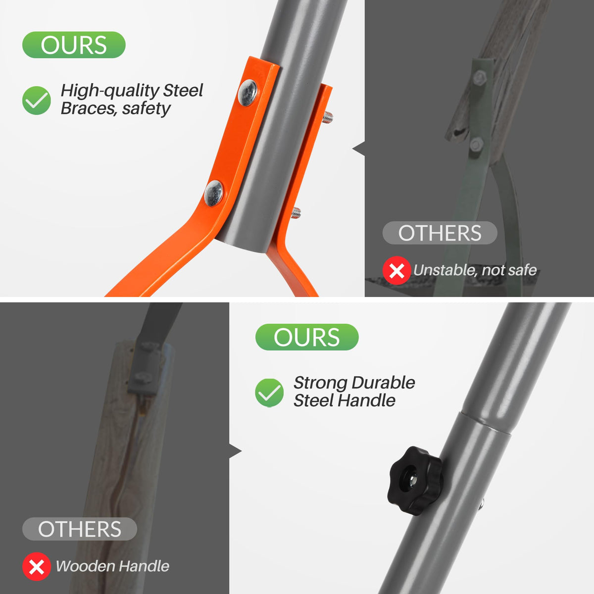 Walensee Weed Grass Cutter steel construction for tough weeds.