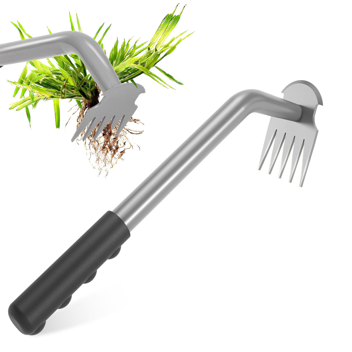 Walensee Weed Puller Tool with five-tooth head for quick weed removal