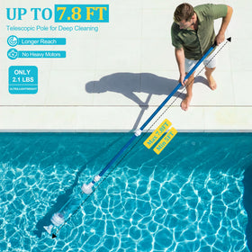 Wallace Forge Spa Vacuum weighs 2.1 lbs for easy handling