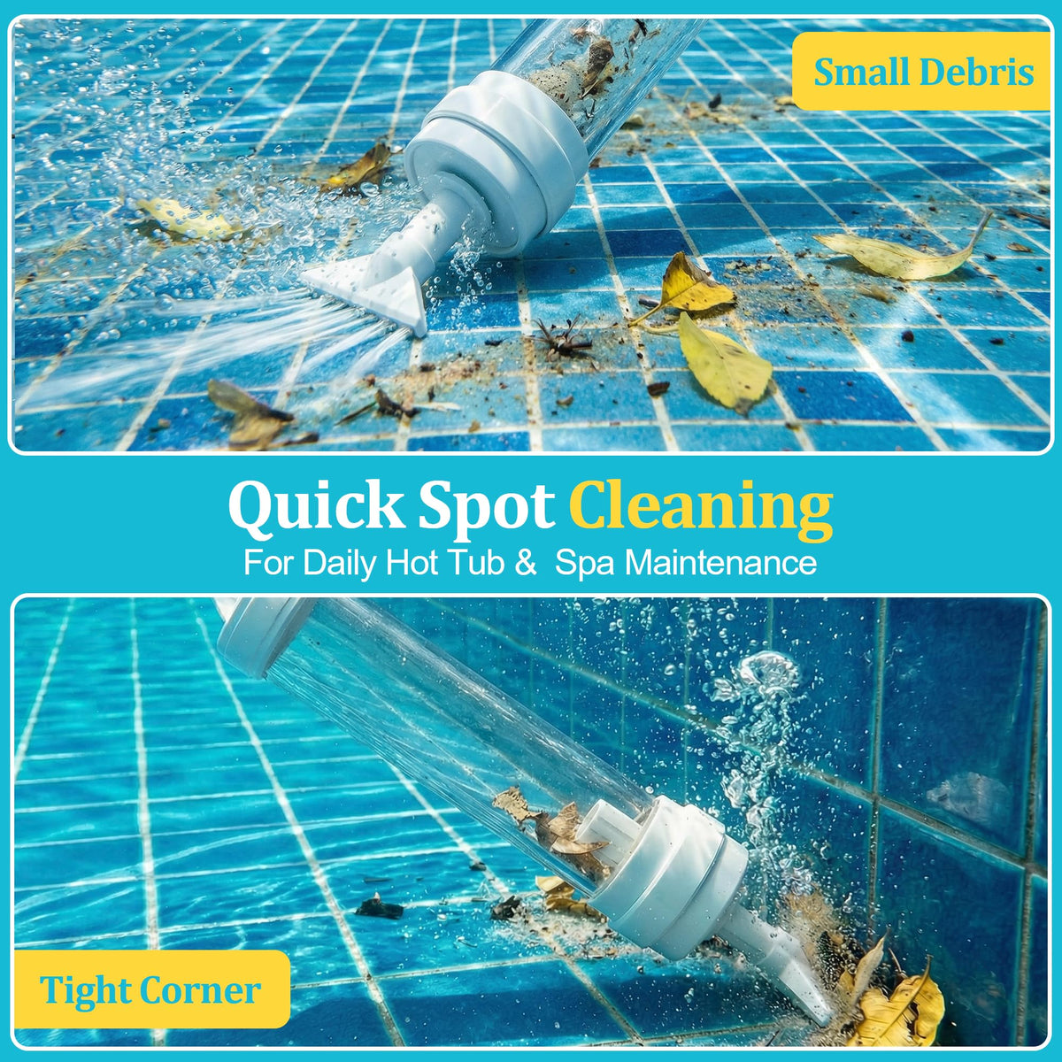 Wallace Forge Spa Vacuum transparent-chamber shows captured sand and debris