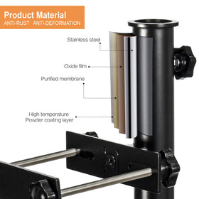 Walrkaur adjustable fixture demonstrates customizable railing fit for posts