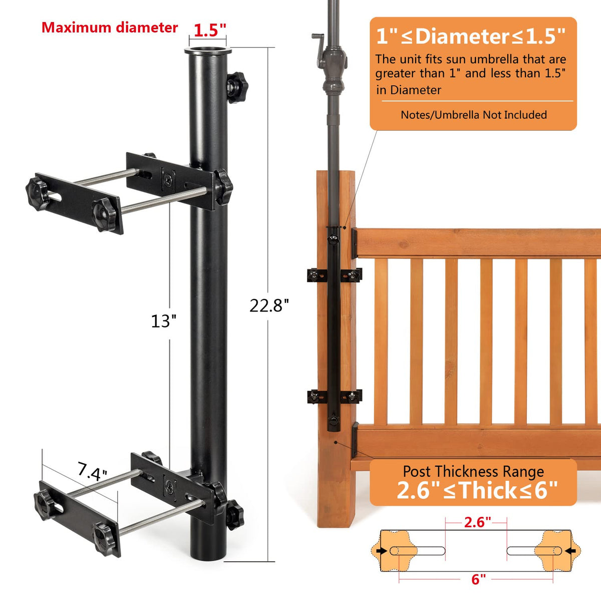 Walrkaur easy-install instructions guide quick setup on deck rails