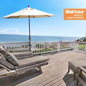 Walrkaur heavy-duty steel design provides lasting support for umbrellas
