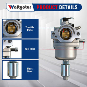 Waltyotur carburetor body close-up; precision casting and durable finish.