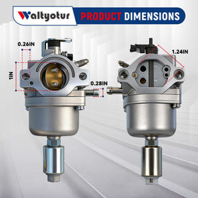 Waltyotur carburetor installed on Deere L100; improved performance during yard work.