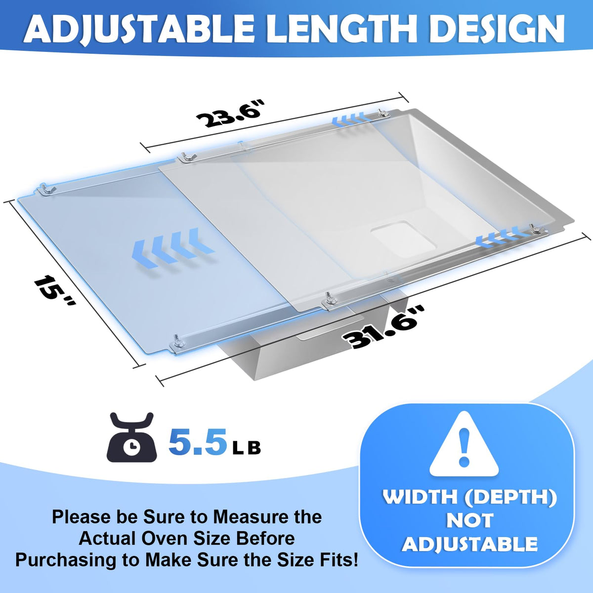 Wanchao one-piece drip pan reduces oil leaks and cleanup time.