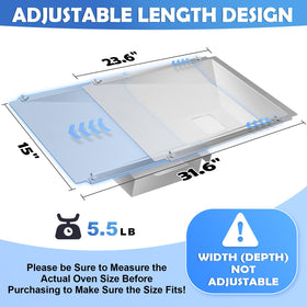 Wanchao one-piece drip pan reduces oil leaks and cleanup time.