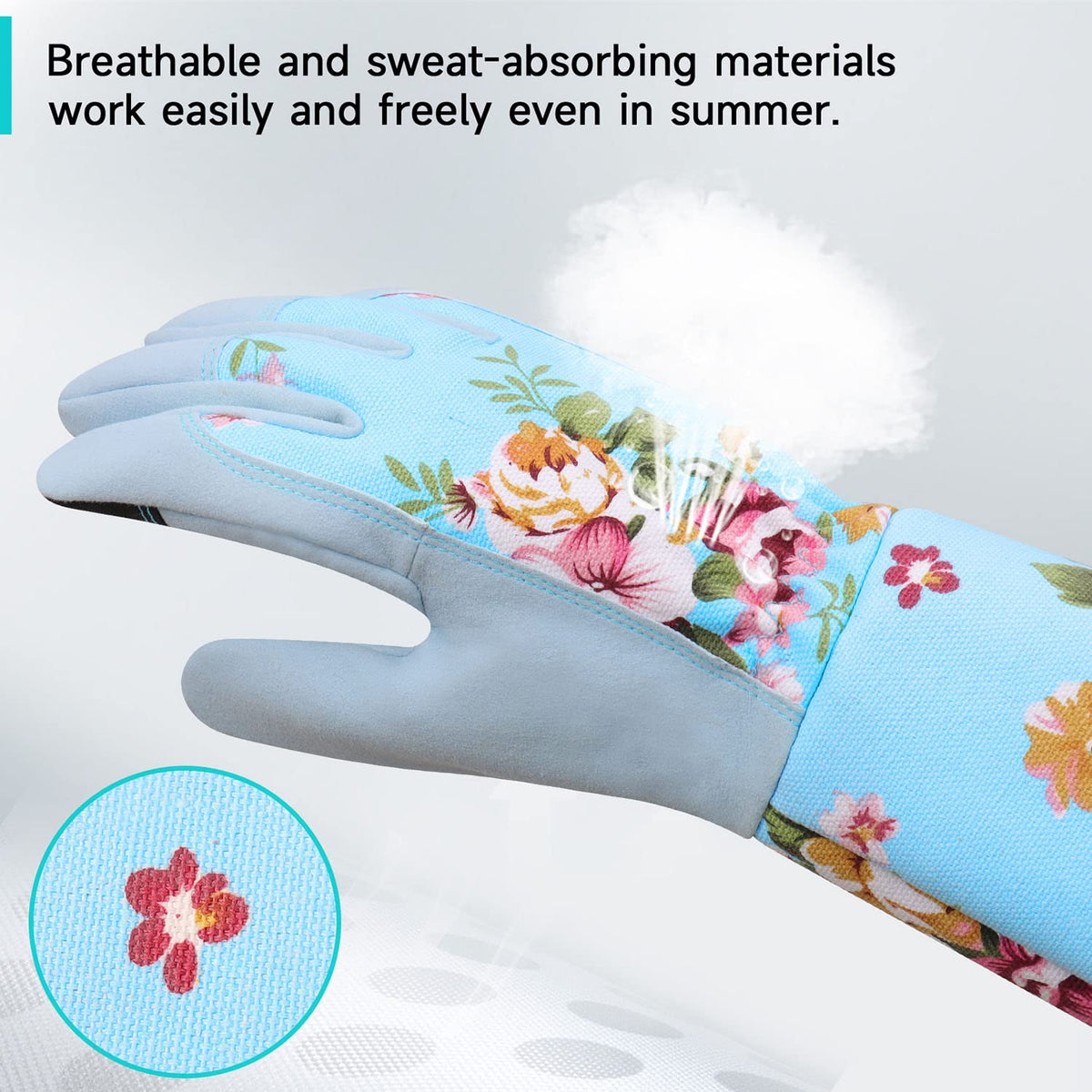 WANCHI gloves are machine-wash safe for easy cleaning after gardening.