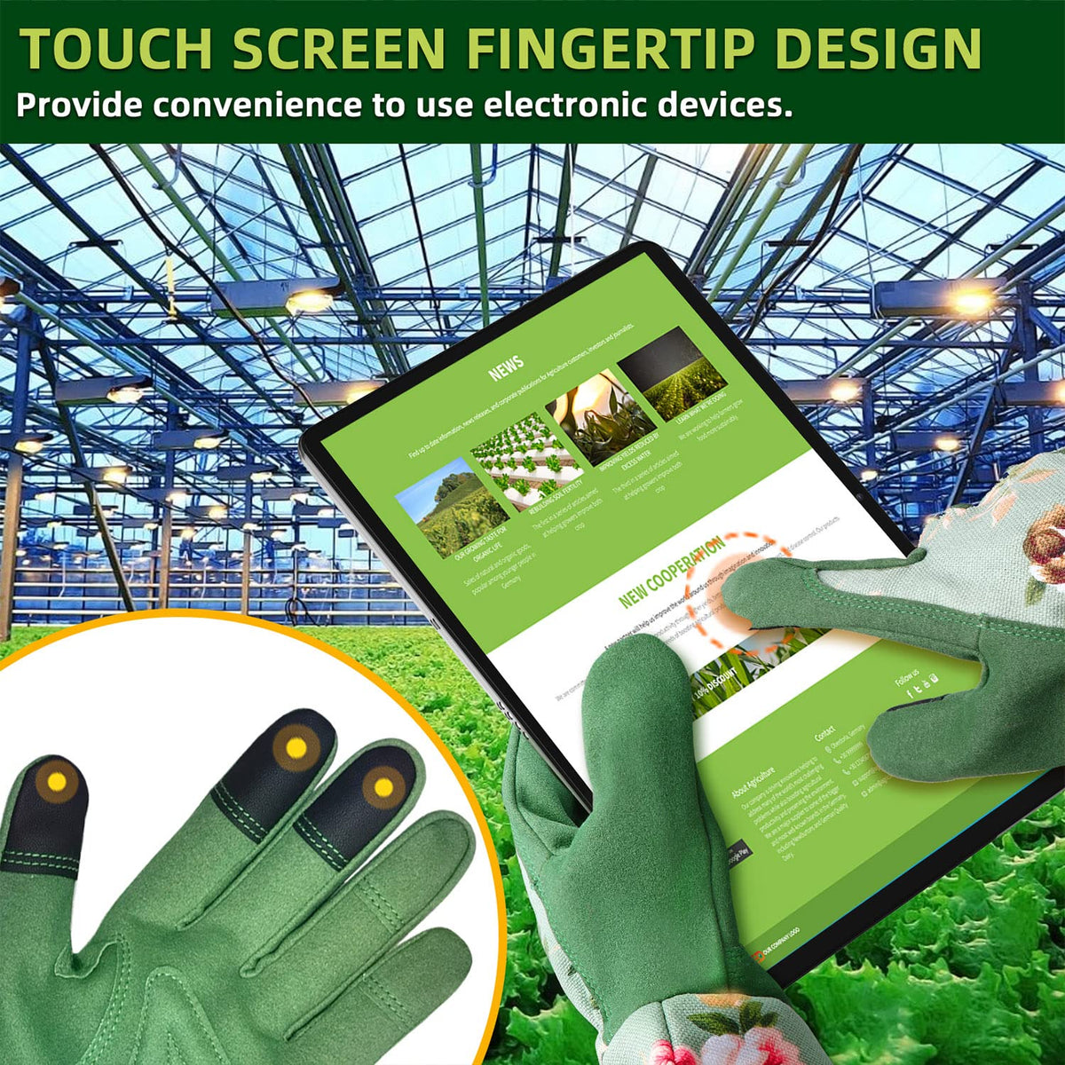 Machine washable care instructions for WANCHI gloves