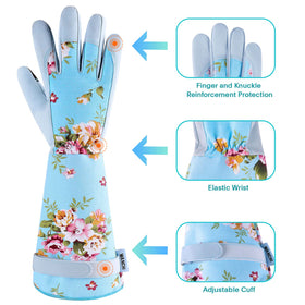 WANCHI gloves back and cuff demonstrate breathable fabric and secure fit.