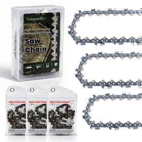 Wangenbro 16-inch chain with 38LP pitch and low kickback for smooth cuts.