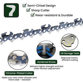 Wangenbro Worx Nitro 40V chain designed for cleaner debris and easy maintenance.
