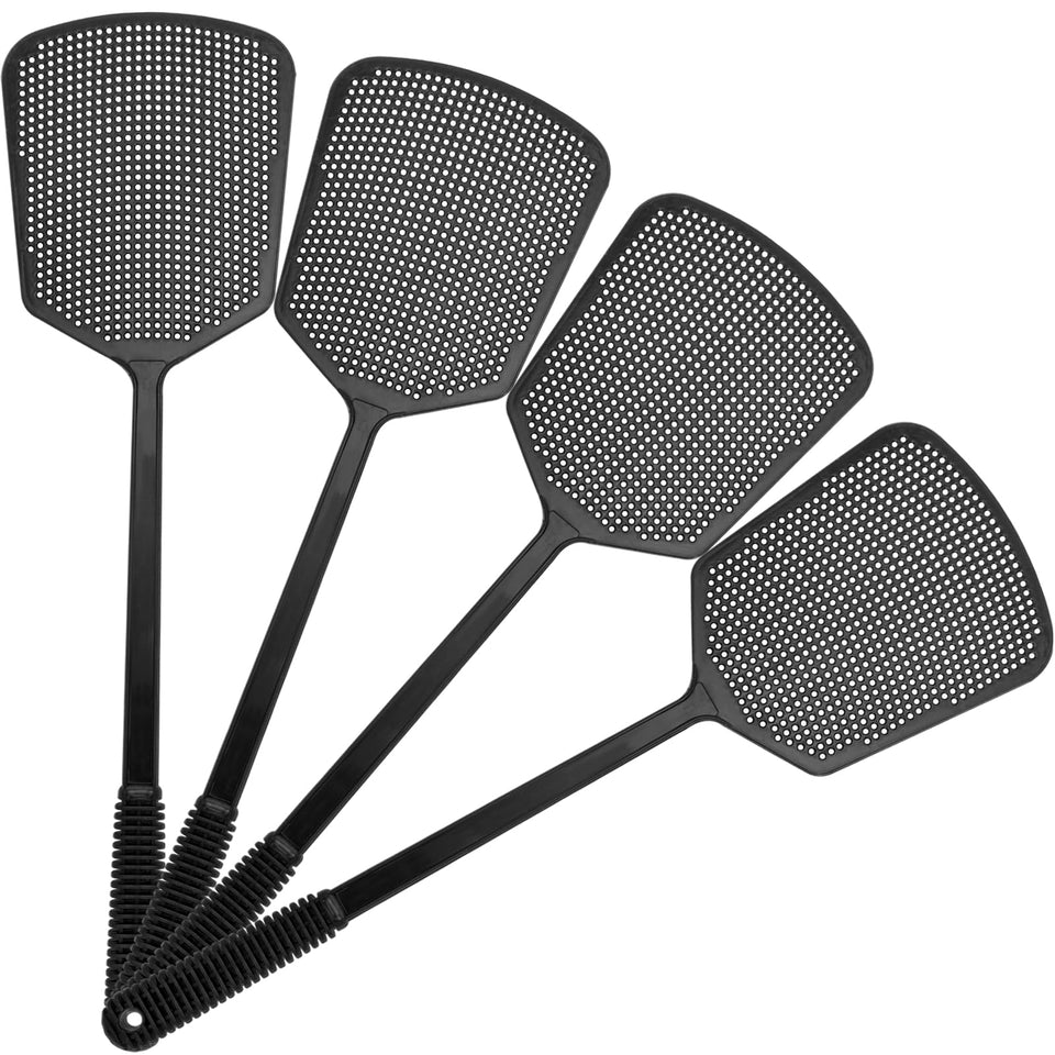 WANKODA fly swatter with enlarged mesh for quicker, more accurate swats.
