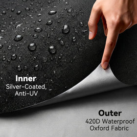 Silver PU coating protects against UV and fading on Wanocean cover