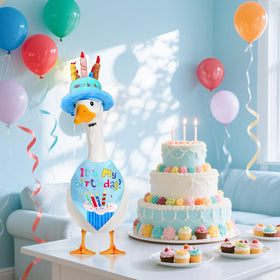 Wanocean 3D cake design hat brightens outdoor birthday decor.